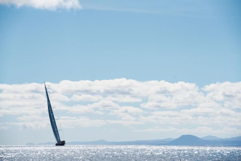 Racing through the Canary Islands after the start of the RORC Transatlantic Race from Lanzarote © RORC/Joaquín Vera 