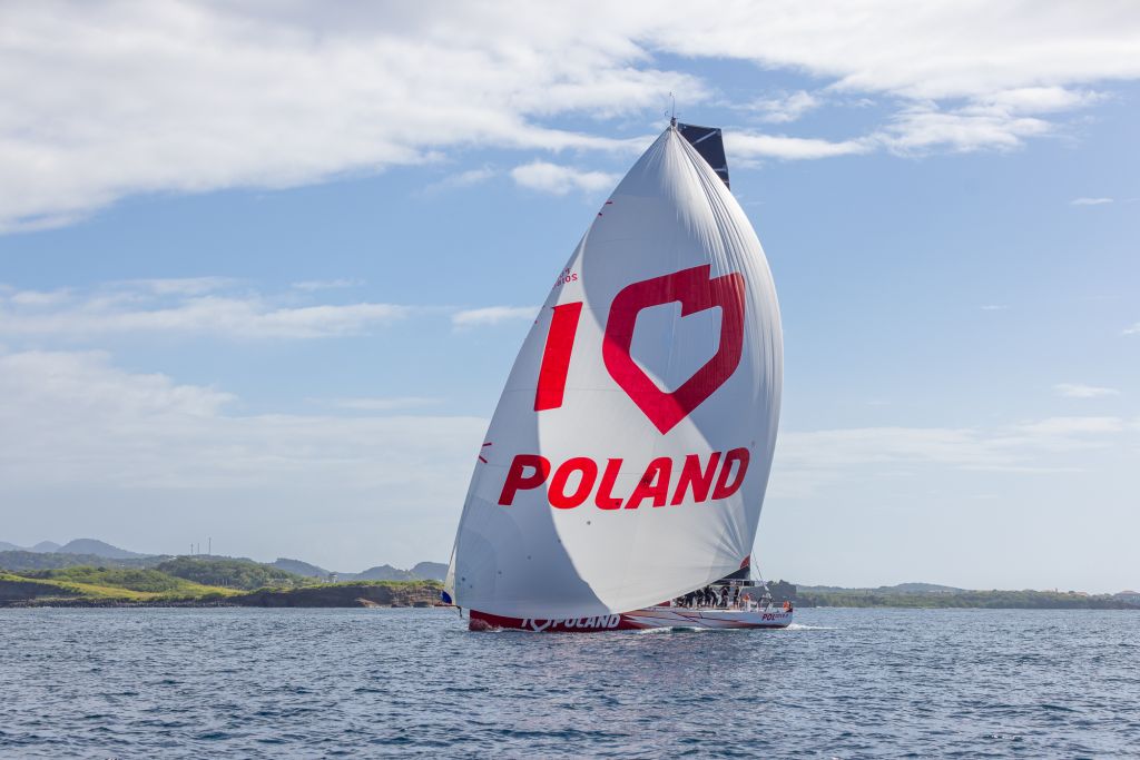 I Love Poland at the finish of the RORC Transatlantic Race © Arthur Daniel/RORC