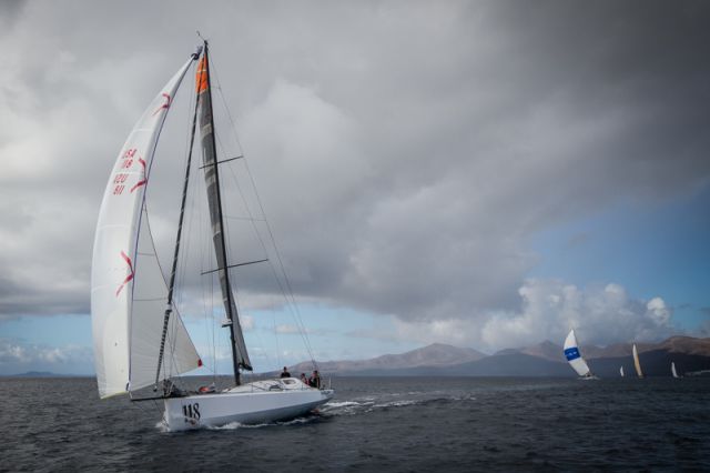Class40 Oakcliff Racing skippered by Hobie Ponting. Photo: Puerto Calero/James Mitchell