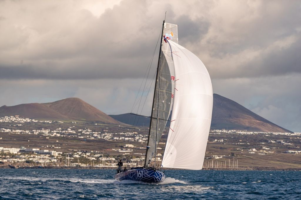 Antoine Carpentier's Class40 Redman at the start of the 2021 RORC Transatlantic Race from Puerto Calero, Lanzarote to Antigua  © James Mitchell/RORC