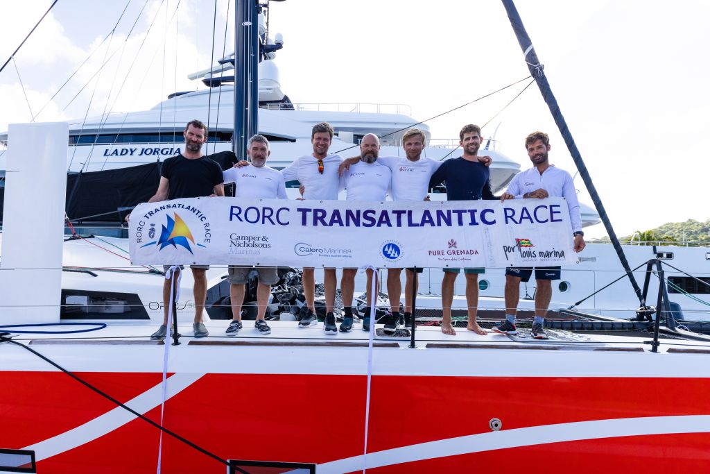 OrRC 50 Club 5 Oceans finished the race on 20 January and received a great welcome dockside in Grenada: Team Club 5 Oceans were: Oleg Dudkin, Quentin le Nabour, Michele Lecce, Romain Szyjan, Evgeny Tokarev, Bram Vanspengen , Vadim Yakimenko