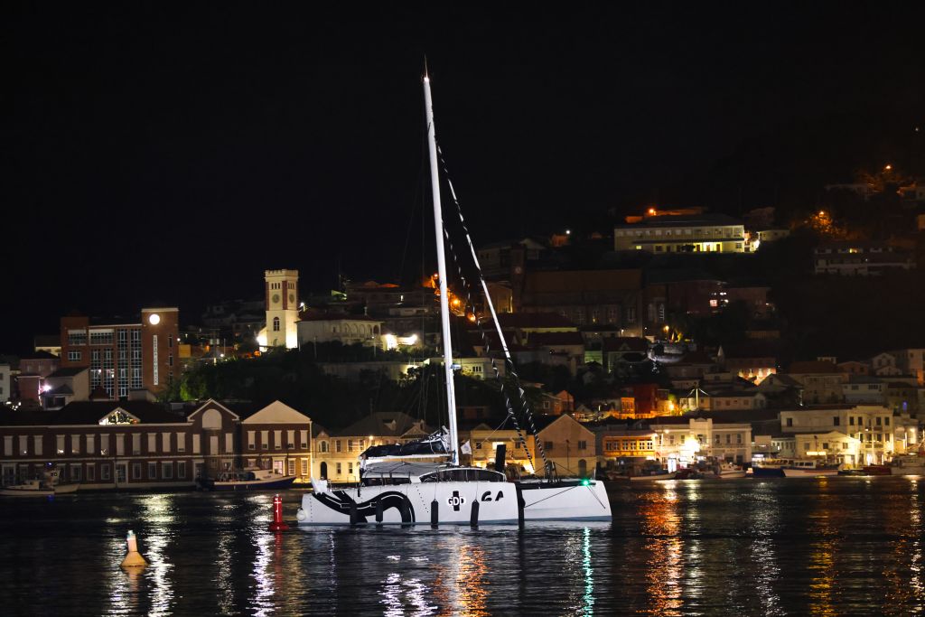 ORC 50 GDD (FRA) arrives in the Port Louis marina in Grenada at the end of the RORC Transatlantic Race © Arthur Daniel/RORC
