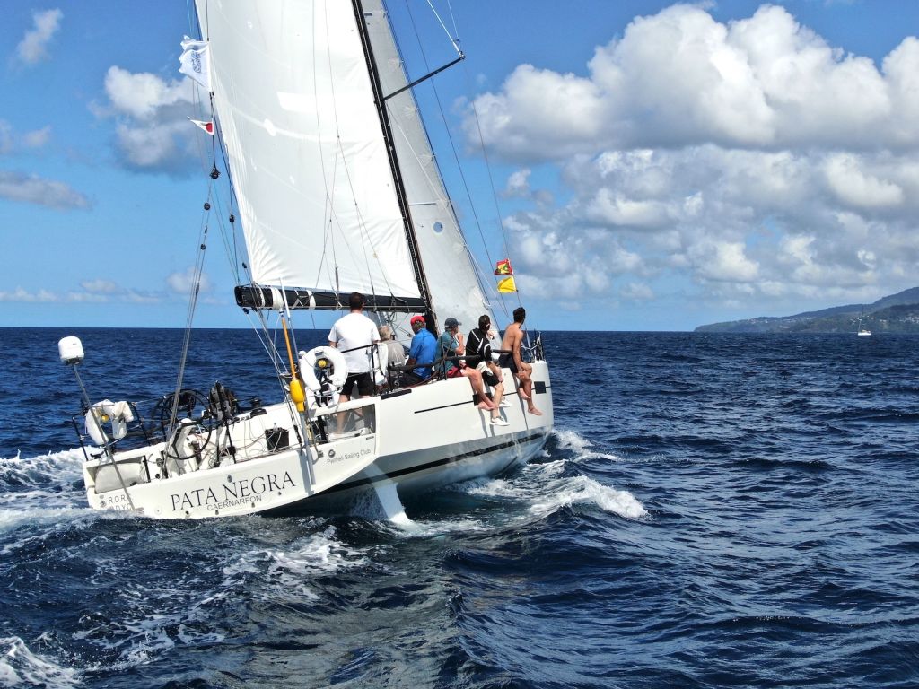 Andrew Hall’s Lombard 46 Pata Negra (GBR): “We had a good ding-dong battle with L’Ange de Milon for quite a long time. It is incredible how many times we crossed paths during the race © Arthur Daniel/RORC