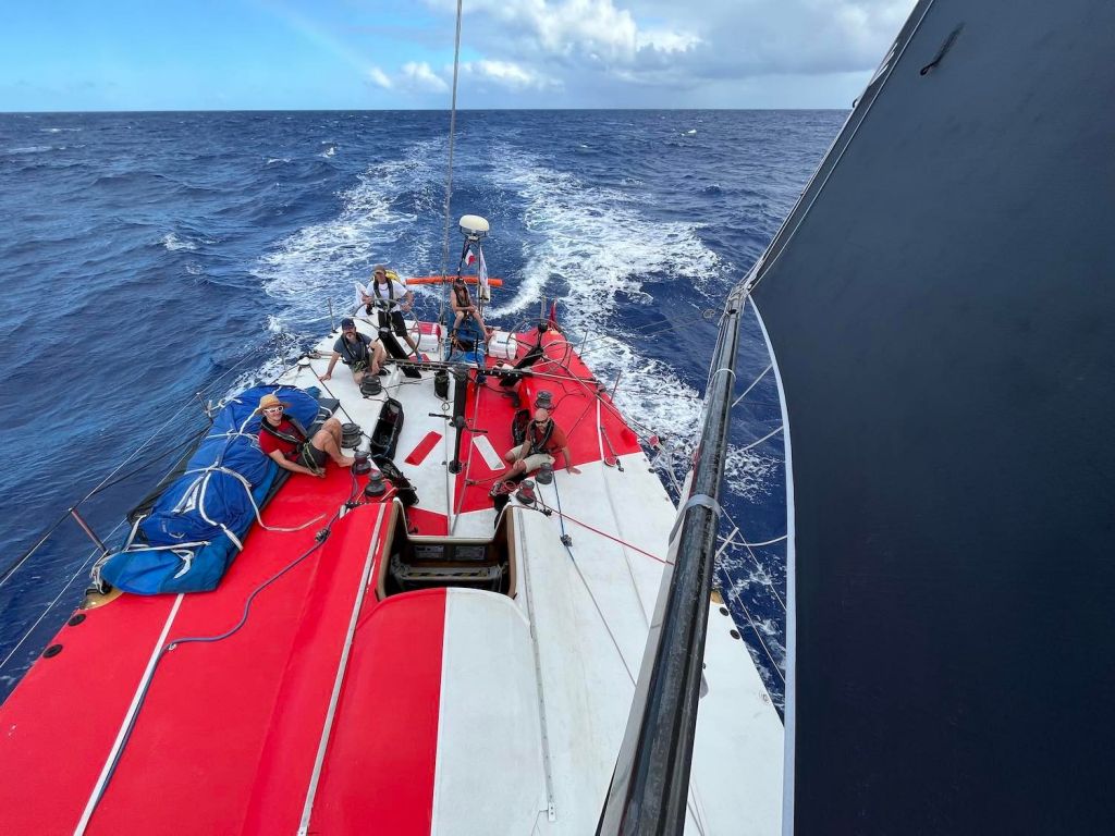 Trade winds kick in on day 14 of the RORC Transatlantic Race - Volvo 60 Challenge Ocean, skippered by Valdo Dhoyer reported: "30/35 knots from the east and a swell of 4-6 metres. Hurtling through the Atlantic swell - the speed dial goes crazy" © Challenge Ocean