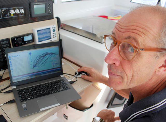 Gerald Bibot explains the likely weather senario for the start of the RORC Transatlantic Race - photo RORC/Louay Habib