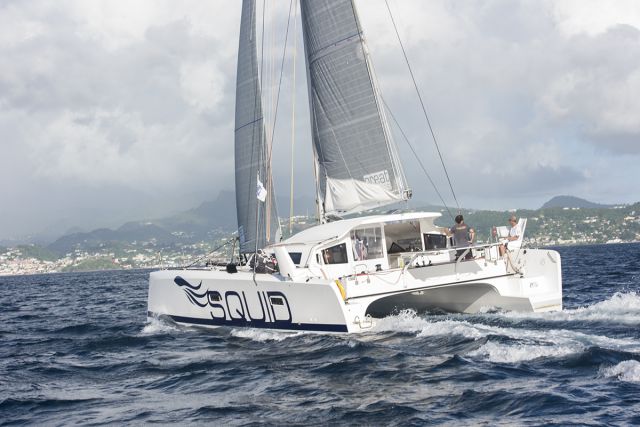 Zed6 approaches the finish of the RORC Transatlantic Race 2015 Photo: RORC/Orlando K Romain