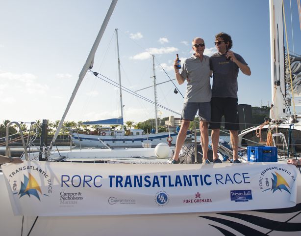 Gerald Bibot and Michel Kleinjans of Zed6 recived the plaudits in Grenada Photo: RORC / Orlando K Romain