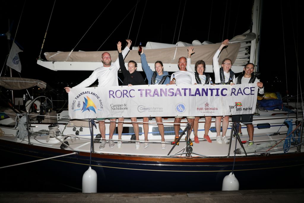 Dutch RORC member Carlo Vroon’s Hinckley Sou'wester 52 Diana finished the RORC Transatlantic Race on 27 January at 04:04:14 UTC