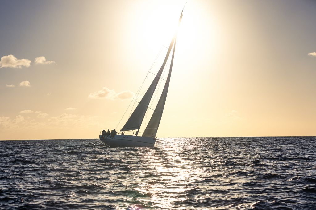 "Tala is a cracking boat, a joy to sail, but now it’s time to go back to my wife and two kids!" said David Collins after finishing the race in Grenada © Arthur Daniel/RORC