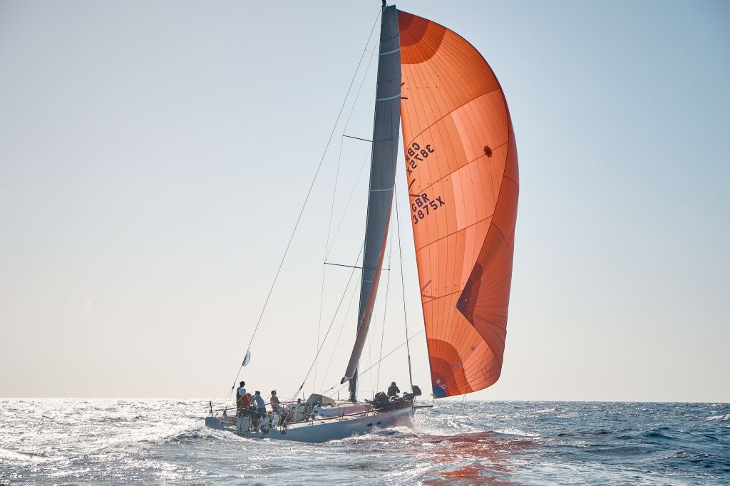 Mark Emerson’s A13 Phosphorus II (GBR) is still estimated to be leading the class after IRC time correction in IRC Zero